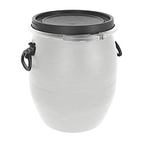 Бочка пластиковая 48 л с хомутом белая в Омске