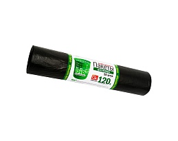 Мешки для мусора 120 л, серые, в рулоне 50 шт., ПНД, 16 мкм, 1100х700 мм, GRIFON, 101-015 в Омске