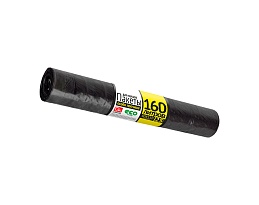 Мешки для мусора 160 л, черные, в рулоне 25 шт., ПВД, 40 мкм, 1100х800 мм, GRIFON, 101-030 в Омске
