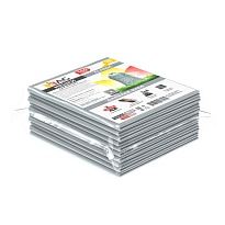 Мешки для мусора 160 л, светло-серые, в пачке 10 шт., ПВД, 40 мкм, 900х1100 мм, i-Bag в Омске